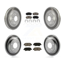 Charger l'image dans la galerie, Front Rear Coated Brake Rotor &amp; Ceramic Pad Kit For Hyundai Elantra GT Kia Forte