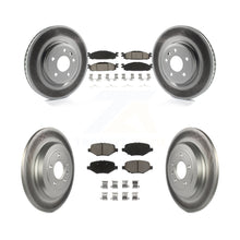 Load image into Gallery viewer, Front Rear Coated Disc Brake Rotor &amp; Ceramic Pad Kit For 2016 Ford Explorer Base