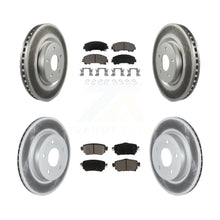Load image into Gallery viewer, Front Rear Coated Disc Brake Rotors And Ceramic Pads Kit For Nissan Rogue