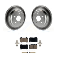 Charger l&#39;image dans la galerie, Rear Coated Disc Brake Rotor &amp; Ceramic Pad Kit For 2012 Jeep Grand Cherokee 6.4L