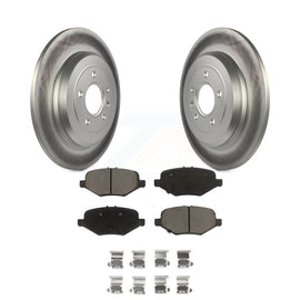 [Rear] 2015 Ford Explorer Limited/Sport/XLT Premium Coated Rotors & Ceramic Pads Brake Kit For Max Braking