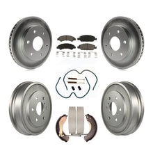 Load image into Gallery viewer, Front Rear Coat Disc Brake Rotors Ceramic Pad Drum Kit (7Pc) For GMC Sierra 1500