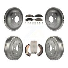 Charger l'image dans la galerie, Front Rear Coated Disc Brake Rotors Ceramic Pad And Drum Kit For GMC Sierra 1500