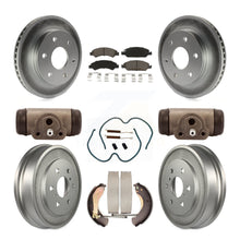 Charger l'image dans la galerie, Front Rear Coat Disc Brake Rotors Ceramic Pad Drum Kit (9Pc) For GMC Sierra 1500