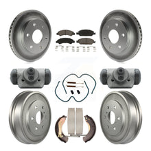 Load image into Gallery viewer, Front Rear Coat Disc Brake Rotors Ceramic Pad Drum Kit (9Pc) For GMC Sierra 1500