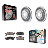 Front Coated Brake Rotors Ceramic Pad Kit For Chevrolet Cavalier Pontiac Sunfire Grand Am KGT-100001