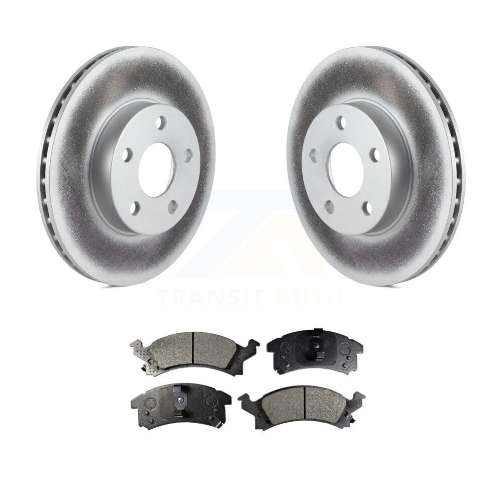 Front Coated Brake Rotor Ceramic Pad Kit For Pontiac Sunfire Grand Am Oldsmobile