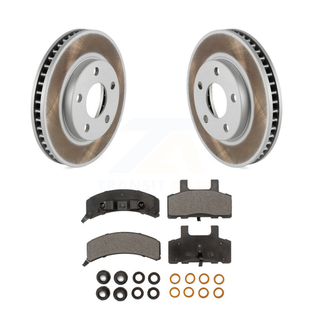 Front Coat Brake Rotor Ceramic Pad Kit For Cadillac DeVille Fleetwood 60 Special