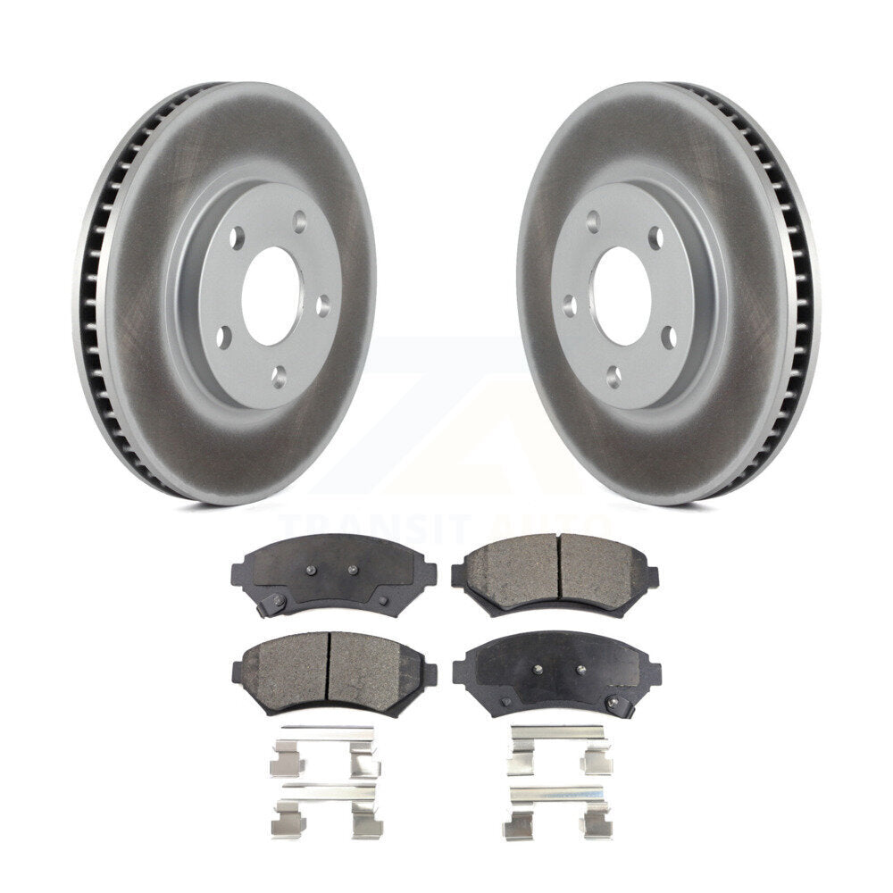 Front Coat Brake Rotors Ceramic Pad Kit For Chevrolet Buick Impala LeSabre Monte