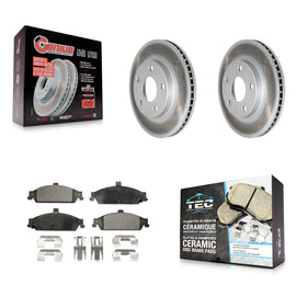 Front Coated Brake Rotor & Ceramic Pad Kit For Chevrolet Pontiac Grand Am Malibu