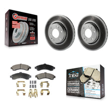 Charger l'image dans la galerie, Front Coated Brake Rotor Ceramic Pad Kit For Chevrolet Trailblazer GMC EXT Envoy