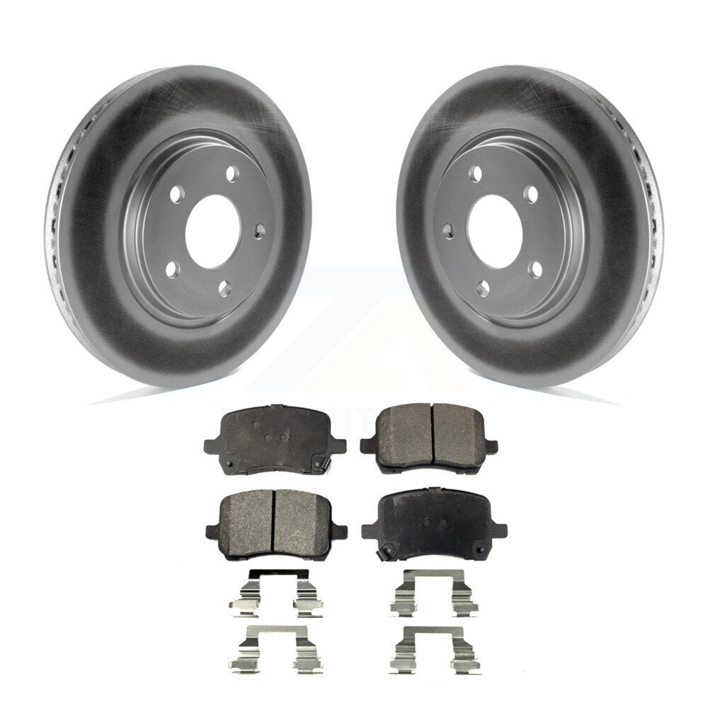 Front Coat Brake Rotor Ceramic Pad Kit For Chevrolet Cobalt Malibu Saturn Ion G6