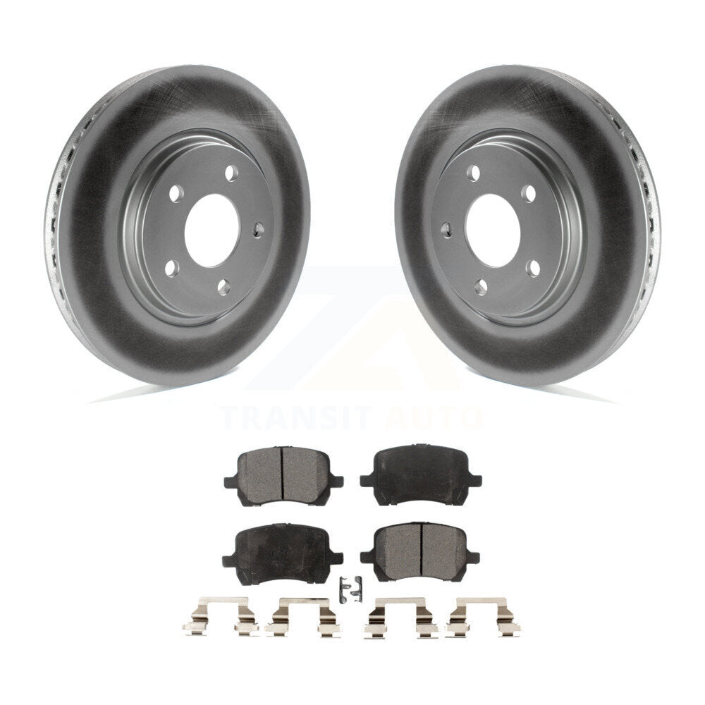 Front Coat Brake Rotor Ceramic Pad Kit For Chevrolet Malibu Pontiac G6 Cobalt G5