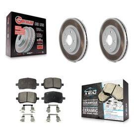 Front Coated Disc Brake Rotors And Ceramic Pads Kit For Chevrolet Malibu