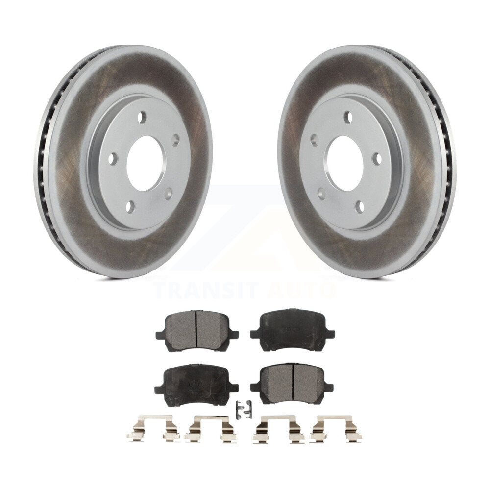 Front Coated Disc Brake Rotors And Ceramic Pads Kit For Chevrolet HHR