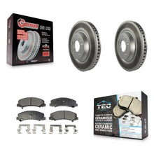 Charger l'image dans la galerie, Front Coated Brake Rotors Ceramic Pad Kit For Chevrolet Buick Lucerne Impala DTS