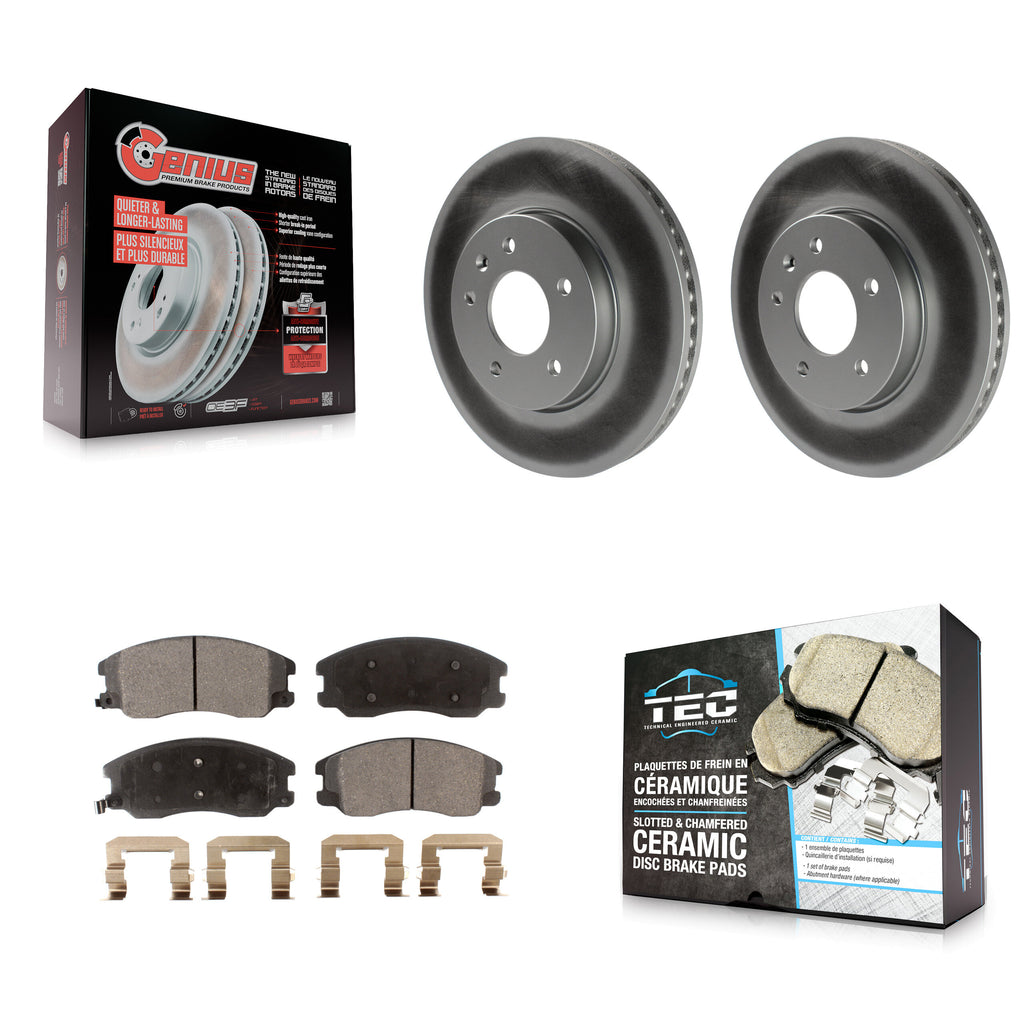 Front Coat Brake Rotors Ceramic Pad Kit For Chevrolet Equinox Saturn Vue Captiva