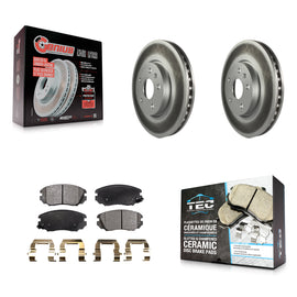 Front Coat Brake Rotors Ceramic Pad Kit For Chevrolet Equinox GMC Terrain Malibu