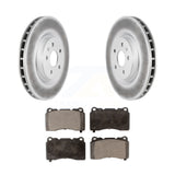 Front Coated Disc Brake Rotors And Ceramic Pads Kit For Buick Regal Pontiac G8