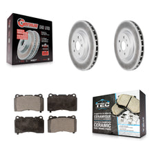 Charger l'image dans la galerie, Front Coated Disc Brake Rotors And Ceramic Pads Kit For Buick Regal Pontiac G8