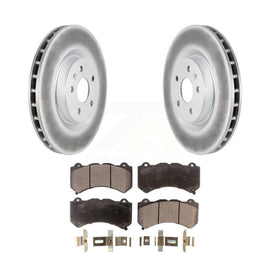 [Front] 2014 Chevrolet Camaro ZL1 Premium Coated Rotors & Ceramic Pads Brake Kit For Max Braking