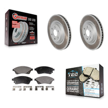 Charger l'image dans la galerie, Front Coated Disc Brake Rotors And Ceramic Pads Kit For Cadillac SRX Saab 9-4X