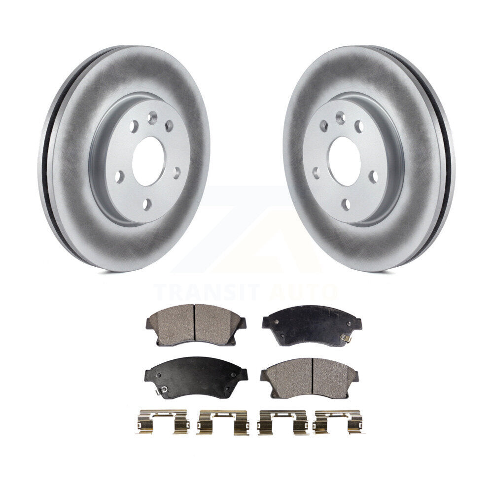 Front Coated Disc Brake Rotors Ceramic Pad Kit For Chevrolet Cruze Sonic Limited