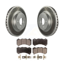 Load image into Gallery viewer, Front Coated Disc Brake Rotors And Ceramic Pads Kit For Cadillac ATS V