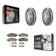 Charger l'image dans la galerie, Front Coated Brake Rotor Ceramic Pad Kit For Chevrolet Traverse GMC Acadia Buick