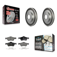 Charger l'image dans la galerie, Front Coated Brake Rotor &amp; Ceramic Pad Kit For Ford Escape Mercury Mariner Mazda