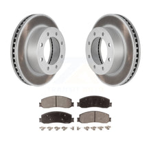 Charger l&#39;image dans la galerie, Front Coat Disc Brake Rotors Ceramic Pad Kit For Ford F-250 Super Duty F-350 4WD