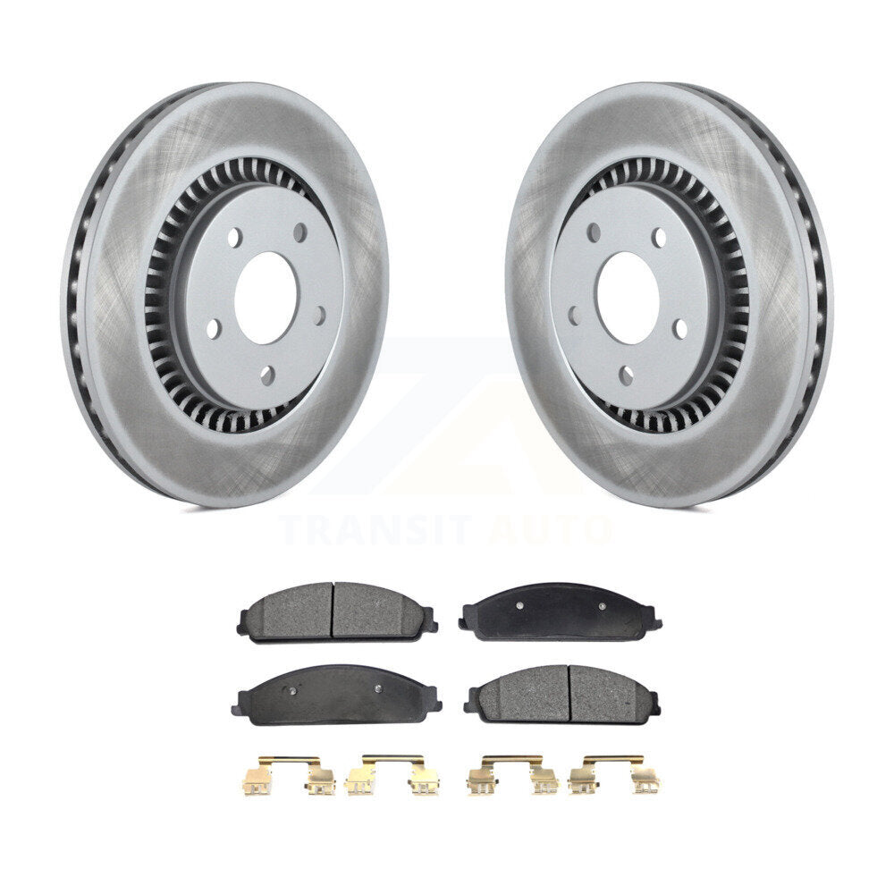 Front Coat Brake Rotors Ceramic Pad Kit For Ford Five Hundred Freestyle Taurus X