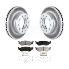 Load image into Gallery viewer, Front Coated Brake Rotor &amp; Ceramic Pad Kit For Ford F-450 Super Duty F-550 CF500