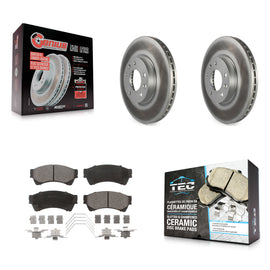 Front Coat Brake Rotor Ceramic Pad Kit For Ford Fusion Mazda 6 Lincoln MKZ Milan