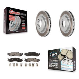Front Coat Disc Brake Rotor Ceramic Pad Kit For Ford Explorer Sport Trac Mercury