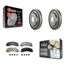 Load image into Gallery viewer, Front Coated Disc Brake Rotors Ceramic Pad Kit For Ford F-150 Expedition Lincoln
