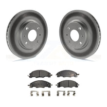 Charger l&#39;image dans la galerie, Front Coated Disc Brake Rotors And Ceramic Pads Kit For 2008-2011 Ford Focus