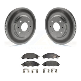 [Front] 2008-2011 Ford Focus Premium Coated Rotors & Ceramic Pads Brake Kit For Max Braking