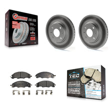 Load image into Gallery viewer, [Front] 2008-2011 Ford Focus Premium Coated Rotors &amp; Ceramic Pads Brake Kit For Max Braking