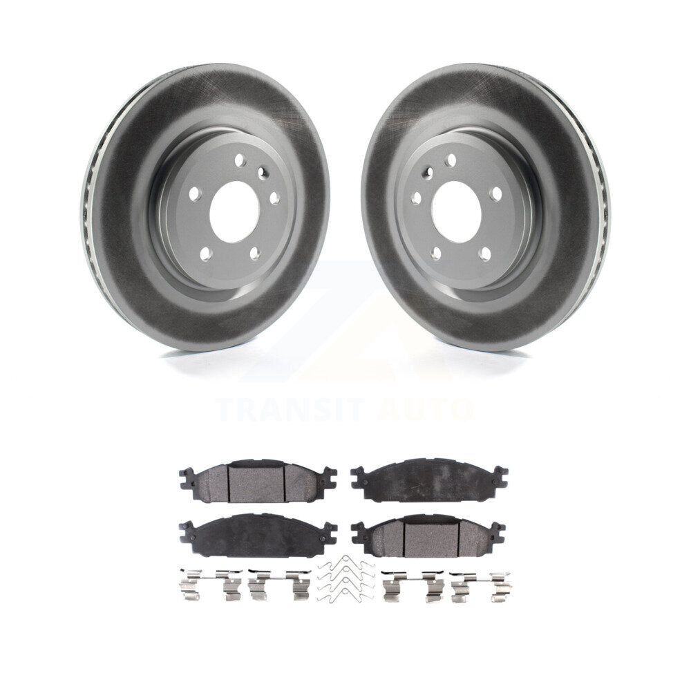 Front Coat Brake Rotor Ceramic Pad Kit For Ford Explorer Taurus Flex Lincoln MKT