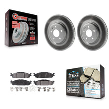 Charger l'image dans la galerie, Front Coat Brake Rotor Ceramic Pad Kit For Ford Explorer Taurus Flex Lincoln MKT