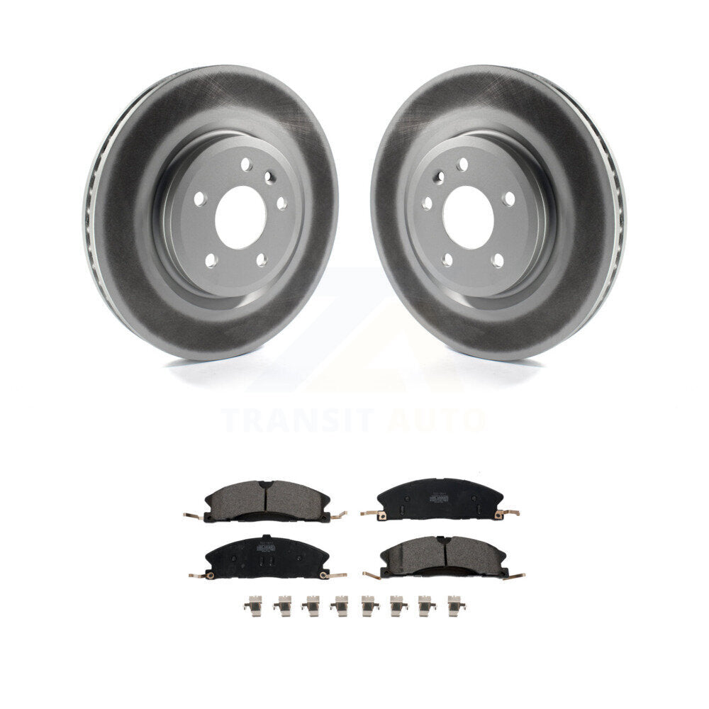 Front Coat Brake Rotors Ceramic Pad Kit For Ford Explorer With Heavy Duty Brakes