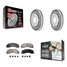 Charger l'image dans la galerie, [Front] 10-14 Ford F-150 With 7 Lug Wheels Premium Coated Rotors &amp; Ceramic Pads Brake Kit For Max Braking