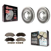 Load image into Gallery viewer, Front Coated Disc Brake Rotor &amp; Ceramic Pad Kit For Ford Transit-250 Transit-350