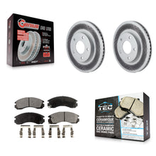 Charger l'image dans la galerie, [Front] 2000 Mitsubishi Eclipse 3.0L Premium Coated Rotors &amp; Ceramic Pads Brake Kit For Max Braking
