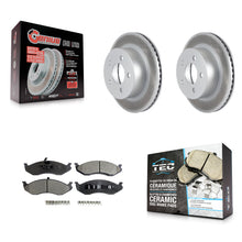 Charger l'image dans la galerie, Front Coat Brake Rotor Ceramic Pad Kit For Jeep Wrangler Cherokee Grand Wagoneer