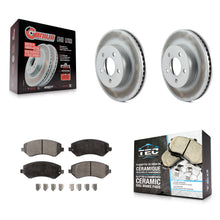 Charger l'image dans la galerie, [Front] 2002-2007 Jeep Liberty Premium Coated Rotors &amp; Ceramic Pads Brake Kit For Max Braking
