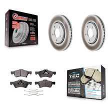 Charger l'image dans la galerie, Front Coated Disc Brake Rotor Ceramic Pad Kit For Dodge Caravan Chrysler Voyager