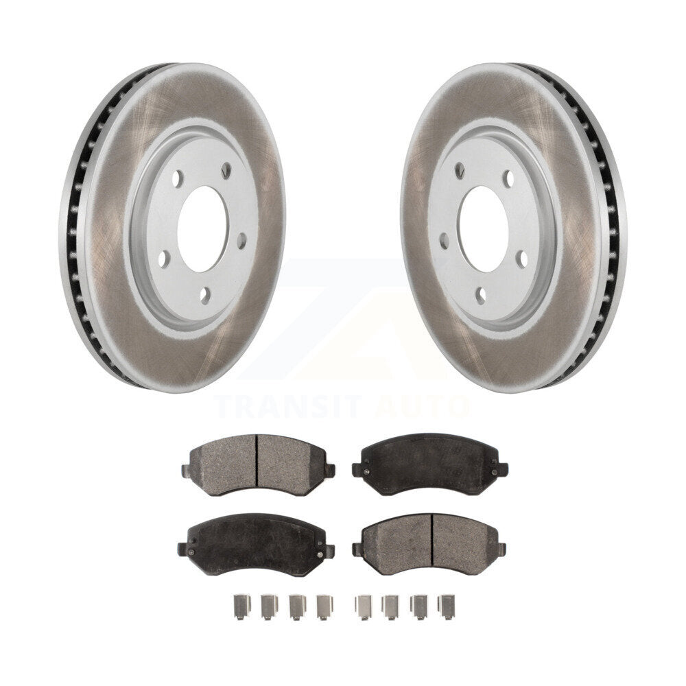 Front Coat Brake Rotors Ceramic Pad Kit For Dodge Grand Caravan Chrysler Voyager