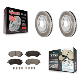 Front Coat Brake Rotors Ceramic Pad Kit For Dodge Grand Caravan Chrysler Voyager